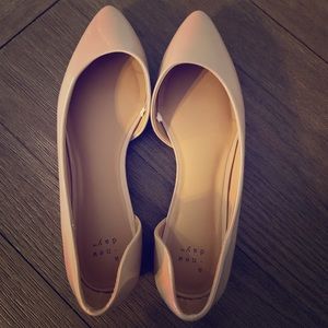 NIB nude patent d’orsay flats from target size 7.5